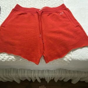 Hollister Mens Vibrant Red Athletic Sweat Shorts